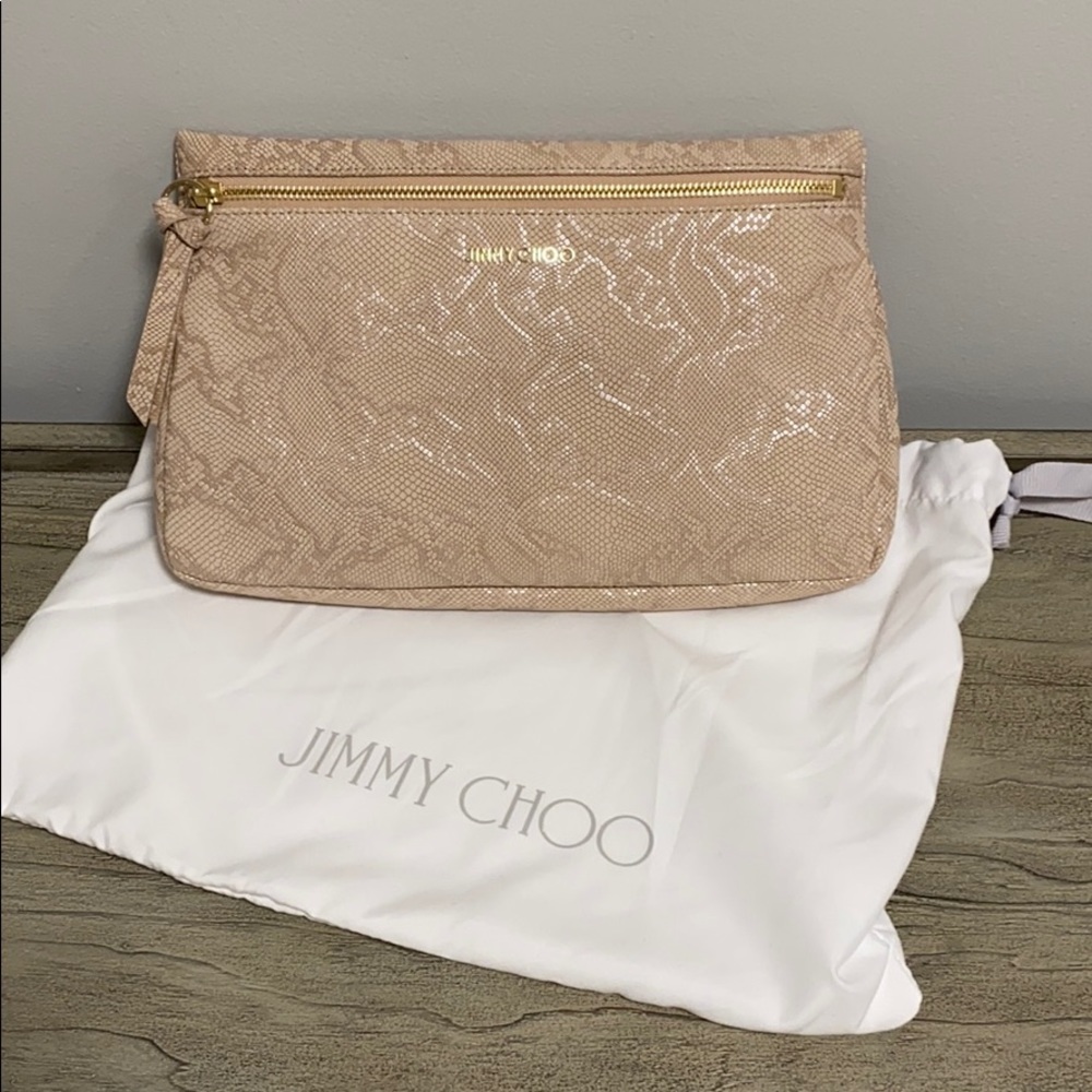 Jimmy Choo Zena blush floral bag